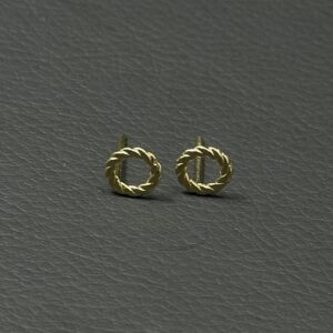 گوشواره دایره تو خالی چکشی