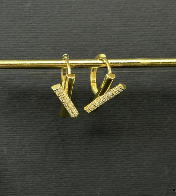 گوشواره X نگین دار - 3