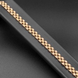 دستبند رولکس سه رج باریک