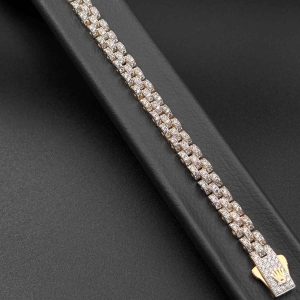 دستبند رولکس سه رج فول نگین