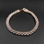 دستبند رولکس سه رج فول نگین