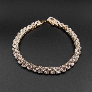 دستبند رولکس سه رج فول نگین