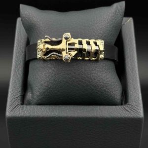 دستبند چرم اژدها