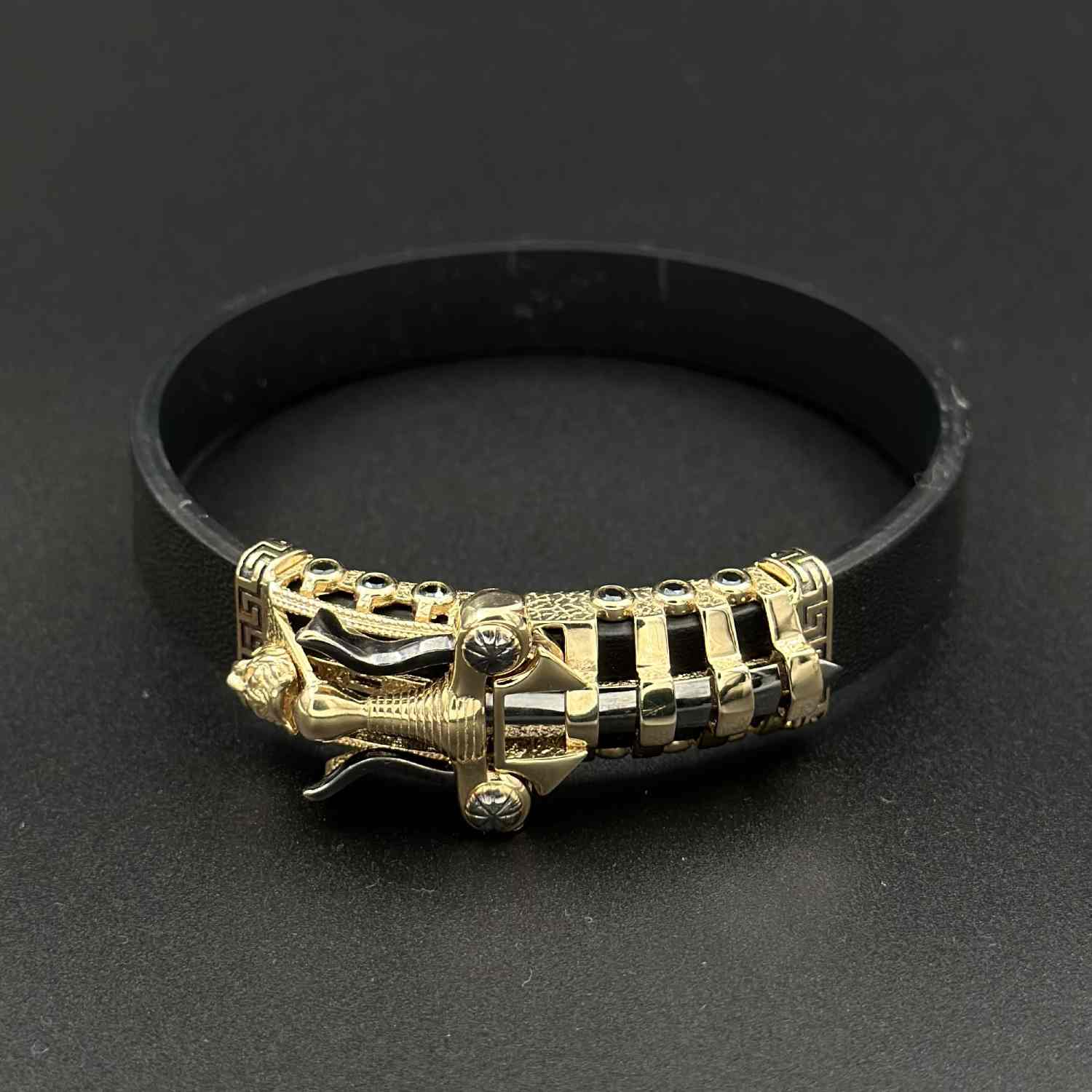 IMG_7313 دستبند چرم اژدها