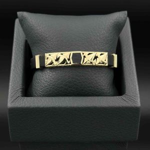 دستبند چرم چهار شهاب مینا