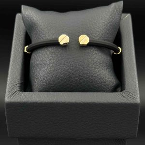 دستبند چرم دوسر پیچ