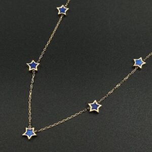 گردنبند پنج ستاره مینا