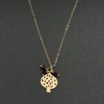 گردنبند انار و خوشه سنگ دار