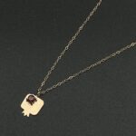 گردنبند انار تک نگین