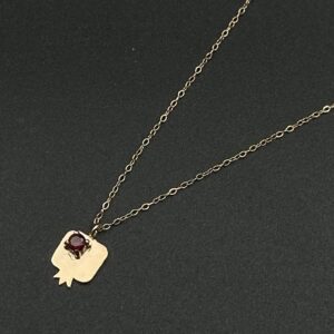 گردنبند انار تک نگین