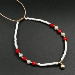 دستبند بافت آویز انار