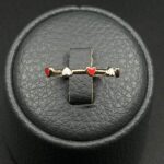 انگشتر پنج قلب مینا