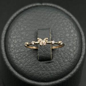 انگشتر پروانه نگین دار