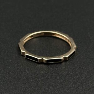 انگشتر شش ضلعی مینا