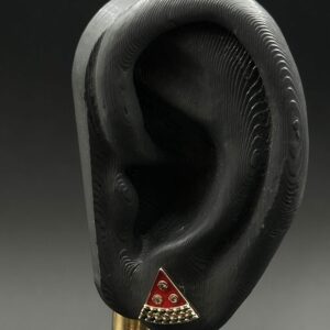 گوشواره هندوانه مثلث مینا نگین دار