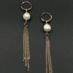 گوشواره مروارید آویز دار