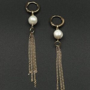 گوشواره مروارید آویز دار