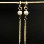 گوشواره مروارید آویز دار