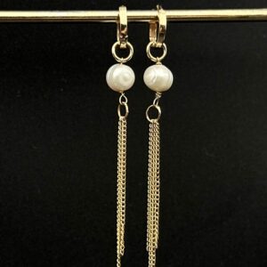 گوشواره مروارید آویز دار