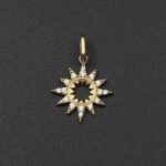 پلاک خورشید نگین دار