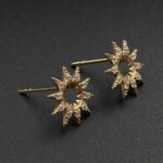 گوشواره خورشید نگین دار