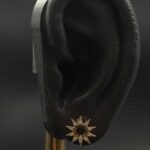 گوشواره خورشید نگین دار