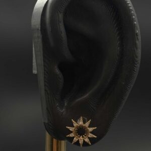 گوشواره خورشید نگین دار