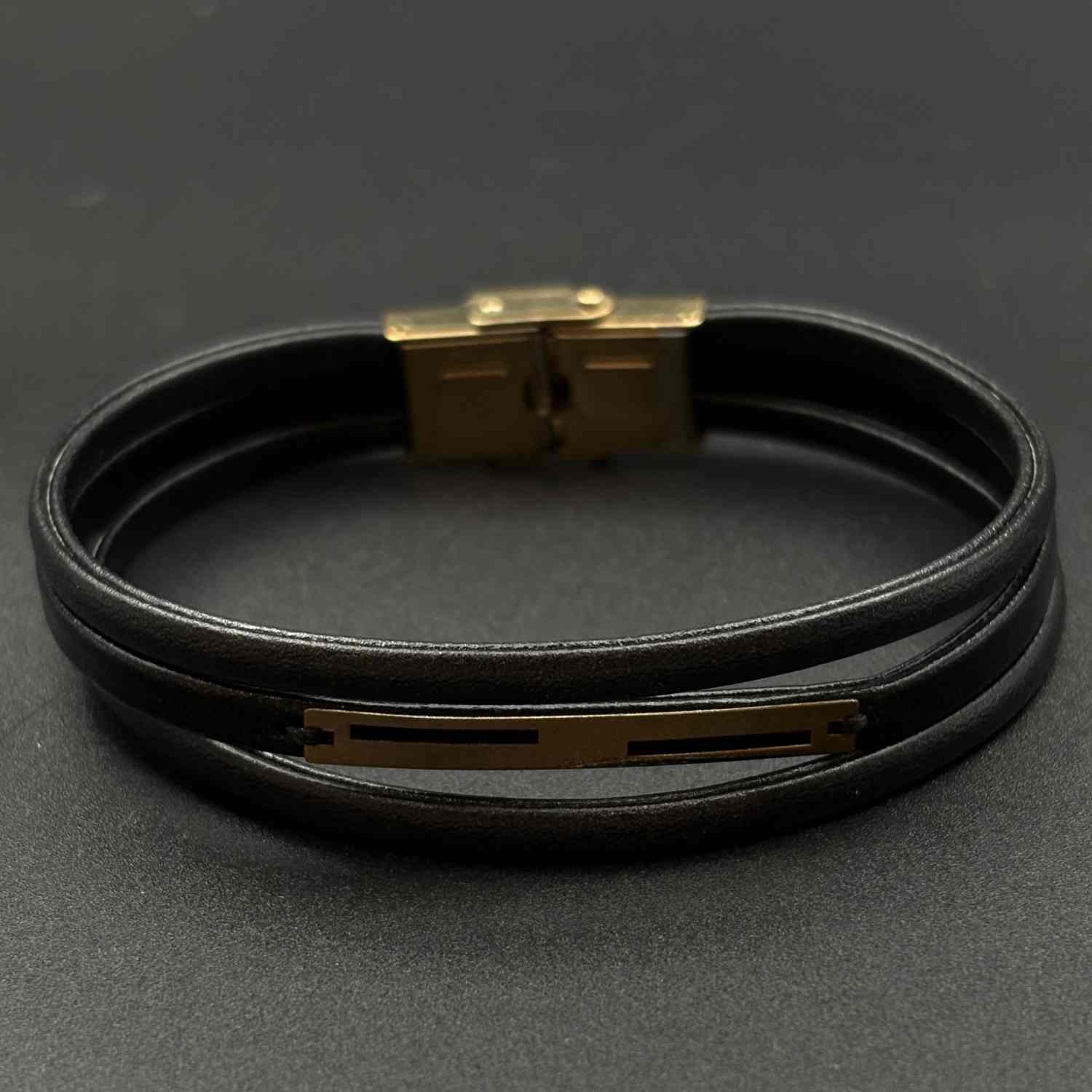 IMG_6215 چرم سه لاین پلیت دو مستطیل باریک