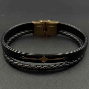 دستبند چرم ستاره