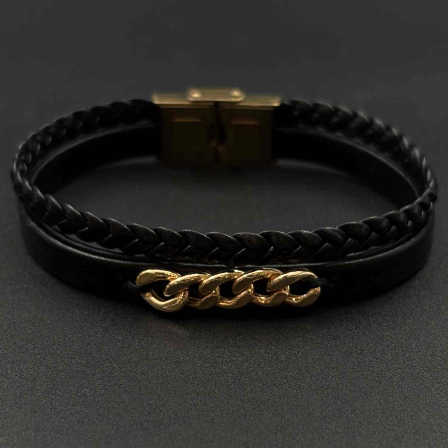 IMG_6274 دستبند چرم کارتیه 5 حلقه