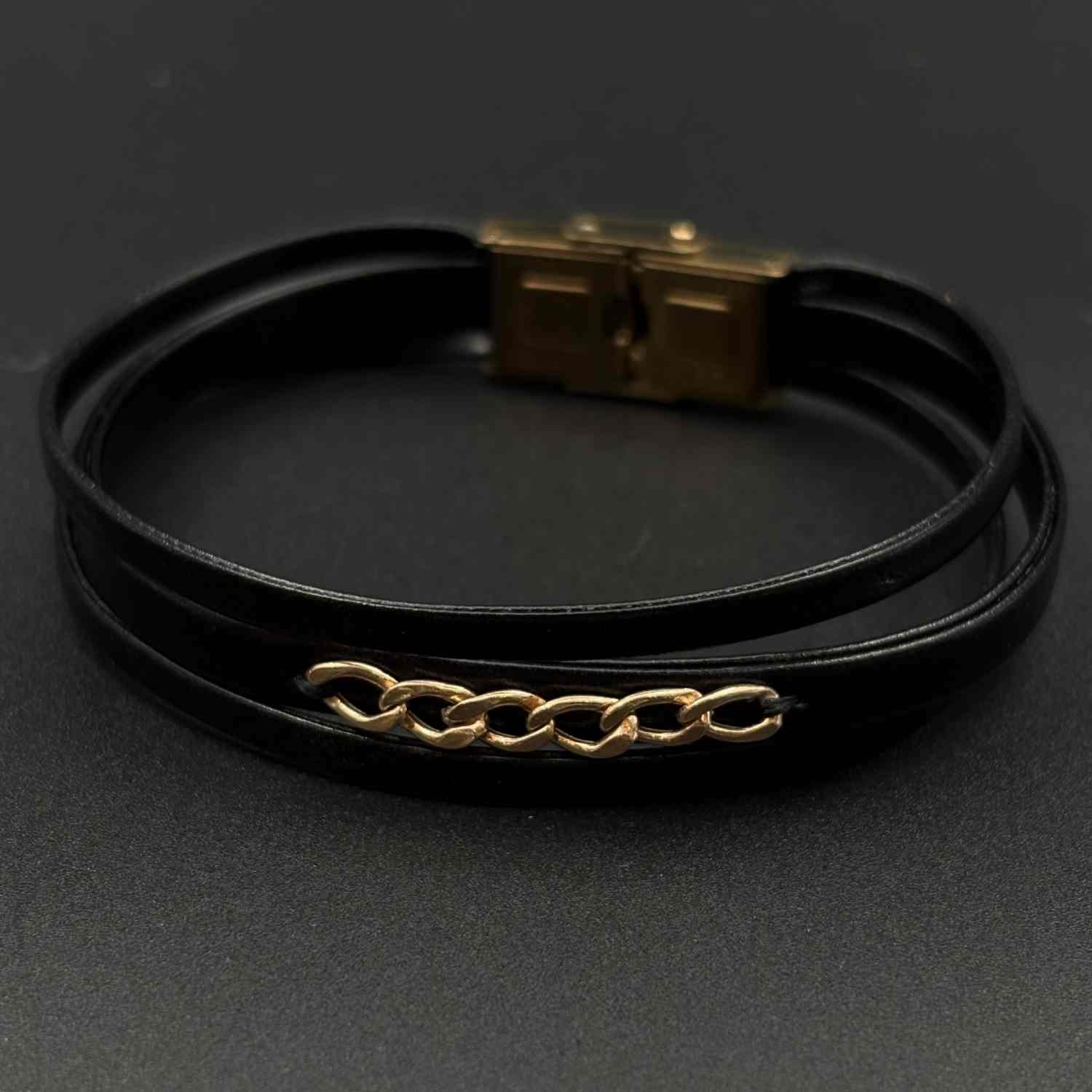 IMG_6282 دستبند چرم کارتیه شش حلقه