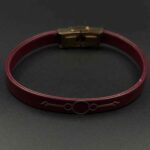 دستبند چرم سه دایره