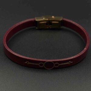 دستبند چرم سه دایره