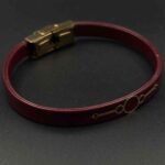 دستبند چرم سه دایره