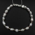 دستبند مروارید باروک و گوی