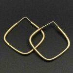 گوشواره حلقه ای مربع بزرگ