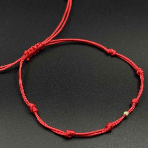 دستبند بافت رد استرینگ ( red string ) هفت گره