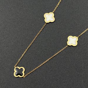 گردنبند ونکلیف مینا سه گل