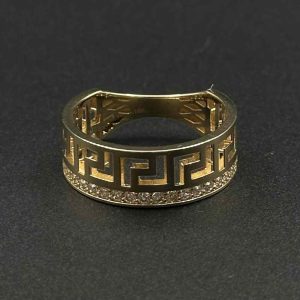 انگشتر ورساچه نگین دار درشت