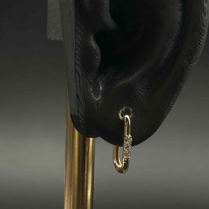 گوشواره مستطیل سه نگین